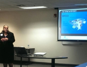Kathy Ossian presenting on the Legal Risks of BYOD